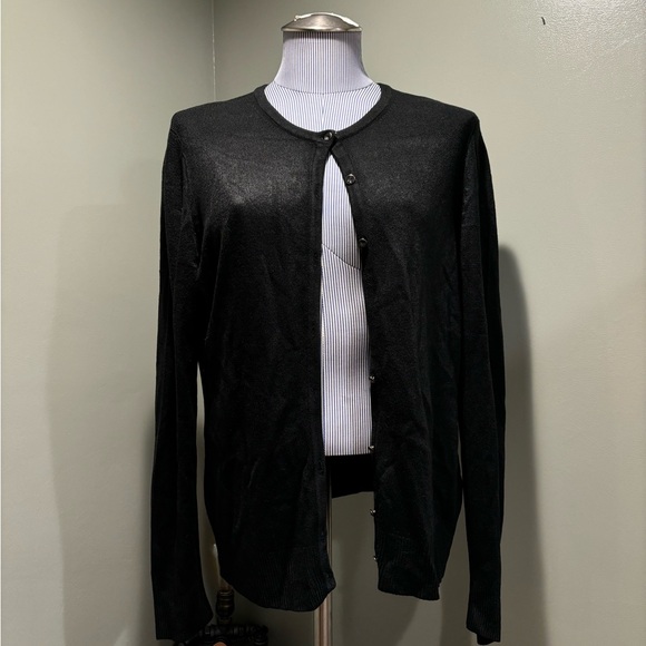 New York & Company Sweaters - New York & Company Ladies Black Cardigan.  Size Large